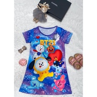 Girls' dresses BT21 girls' clothes