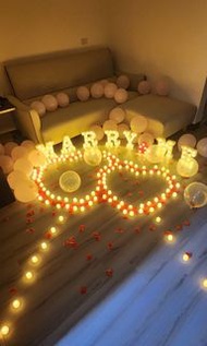 求婚儀式 不含氣球含電池/立體發光字/電子蠟燭/花瓣