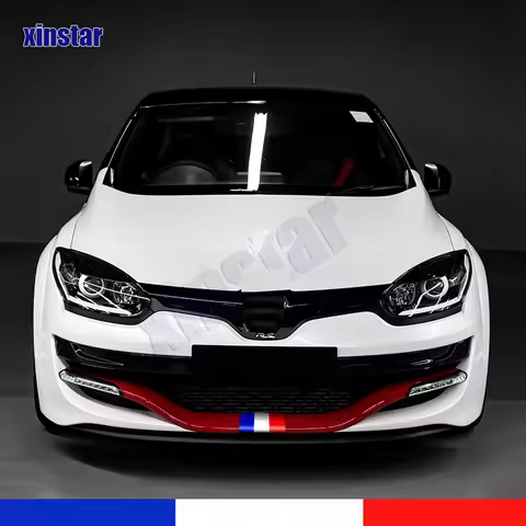 Car Front French Flag Vinyl Sticker Decal For Renault Megane Mk3 RS 250 265 275 Sport GT
