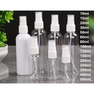 Mist Spray Bottle Travel Size 10ml to 500ml Clear Transparent