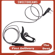 2 Pin K Type Earpiece Headset with PTT MIC for BAOFENG Walkie-talkie