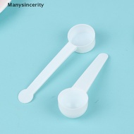 [Manysincerity] 10Pcs 1g 3g 5g 10g Measuring Plastic Scoop Measuring Spoons Milk Powder Spoons Hot S
