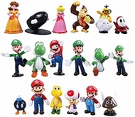 ▶$1 Shop Coupon◀  18 Pcs er Mario Brothers Cake Topper Figures Toy Set -Party plies Birthday Cartoon