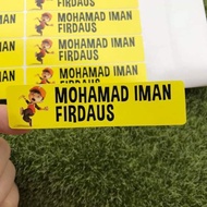 School Name Sticker Student Steak Label Book Tools Goods Equipment