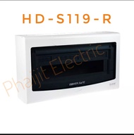 MCB Haco Consumer Units-Surface Mounting HD- S119-R With Busbar For Main Circuit 80-125A Haco 19 Mod