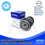 Oil Filter NISSAN BIG-M TD25 SD23 BDI BD25 URVAN E20 AISIN OFLAZ-4010 15208-W1120/15208-43G00/15208-