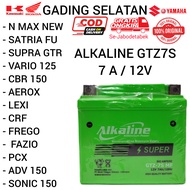 Aki ALKALINE GTZ7S Aki kering Vario 125 NMax New Satria FU