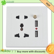 hukou2.1A Dual USB Wall Charger Socket Adapter Universial Power Outlet Panel wite Switch