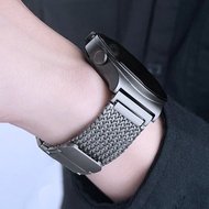 สายนาฬิกาสปอร์ตแบบถักแบบเหล็ก Porsche สำหรับ Huawei GT4 GT3Pro GT5 Watch4Pro สายนาฬิกาแบบถักสำหรับผู