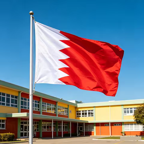 （TIKI FLAG）Bahrain Flag 3x5fts 90x150cm polyester Bahrain National hanging Flag for decoration