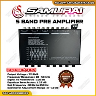 📣 SAMURAI KATANA SOUNDBAR 5 Band  Amplifier Equalizer Parametric Preamp with Subwoofer Output For Al