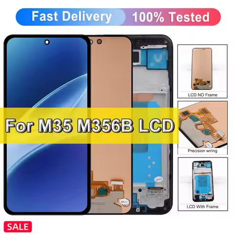 M35 Display For Samsung M35 5G SM-M356B/DS M356B LCD Display Touch Screen Digitizer Assembly For Gal