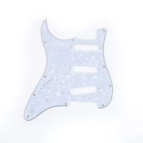 Musiclily Pro SSS 11 Hole Left Handed ST Guitar Pickguard for Fender USA/Mexican Made Standard ST St