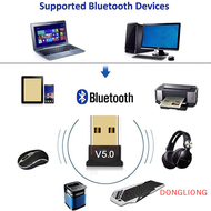 DONGLIONG USB Bluetooth 5.0 Adapter Transmitter Receiver Bluetooth Audio Bluetooth Dongle Wireless USB Adapter for Computer PC Laptop