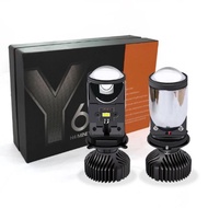 LED Mini Projector H4 Y6 Mini Projector H4 Light/ 1 Set Motorcycle Car
