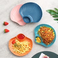 Nomiyumi - Colorful Shell-Shaped Plastic Plates Korean Plates ShellDesigns