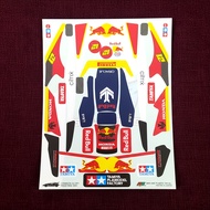 Crimson Glory Red Bull Sticker - White Body - Vinyl Laminating Doft