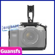 guansfs-my Akozon Aluminum Camera Cage Top Handle Kit Dual Cold Shoe Mount for A7CII A7C2 A7CR A7CM2