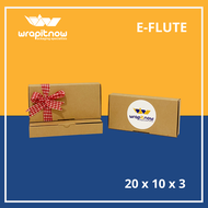(Isi 20 pcs) Dus Eflute 20x10x3 Dus eflute 16x10x2 / Dus Lilin Olshop Box Packaging Casing HP Dompet