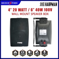 1PC Harpman PA Wall Mount Box Speaker 4" 20W/ 6" 40W Public Address Speaker