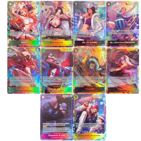 Proxy ONE PIECE Anime Card EB04 OP14 Nami Ms All Sunday Hancock Mihawk Crocodile Rosinante Law Engli
