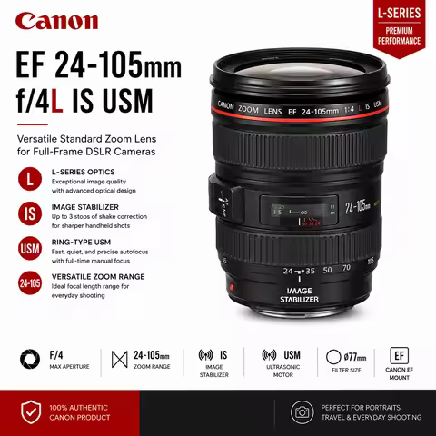 Canon EF 24-105mm f/4L IS USM Zoom Lens