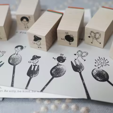 My Little Mood Coffee Mood Wooden Journal Decoration Stamp Diy Mini Cute Craft Scrapbookinging
