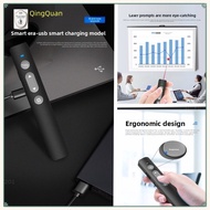 Wireless Laser Pointer Presenter Clicker USB Rechargeable PPT Remote for Teaching & Business--&-