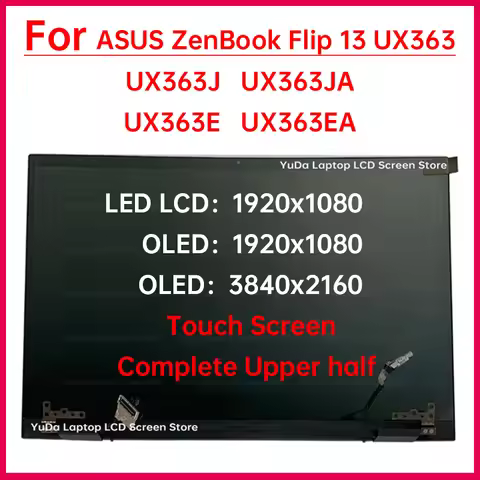 13.3" Laptop LCD Touch Screen For Asus ZenBook Flip UX363 UX363J UX363E UX363EA Display Complete ass
