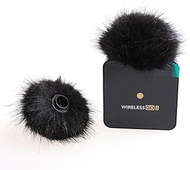 2x ZRAMO Wind Muff Furry Windscreen Windproof for Rode Wireless Go II Microphone System, WIGOIIS