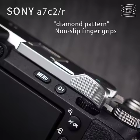 Aluminum Metal Hot Shoe Thumb-Up Hotshoe Thumb Up Grip for Sony A7C2 A7CR A7C Camera Hand Grip