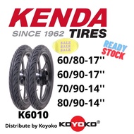 TYRE TUBELESS KENDA TAIWAN K6010 60/80 60/90 70/90 80/90 EGO ICON EGOS SCOOTER TIRES CORSA MAXXIS TA