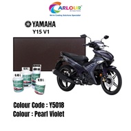 Motor Yamaha Y15 V1 [Y5018] Pearl Violet Crystal 2K Original Basecoat Paint Colour CARLOUR
