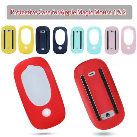 Protective Case for Apple Magic Mouse 1 & 2 Silicone Cover Sleeve Protector Film Waterproof & Dustpr