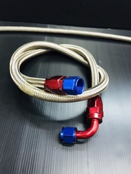 Sale !!! สายน้ำมันถักเลส พร้อมหัว ยาว1เมตร AN6