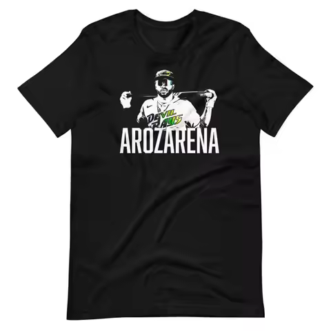 Randy Arozarena Custom Design T Shirt Rays Black