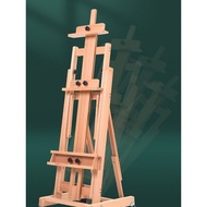 German Beech Wooden Easel Flat Stand Dual-Use Oil Easel Large Easel Multifunctional Wooden Easel Adv