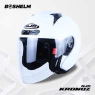 Boshelm Helm Njs Kronoz Putih Glossy Helm Half Face Sni