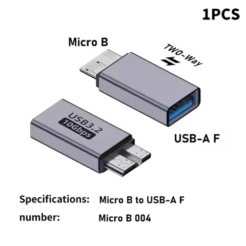 USB3.0 Micro B Adapter Male To Type C High Speed Type C Female Adapter Compact Data Transfer Type-C 