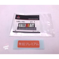 NewOriginal 🎌 Sticker Label Fuel Unleaded Mitsubishi Lancer Evo3 Evo4 Evo5 Evo6 Evo7 Evo8 Evo9 EvoX 