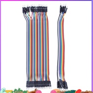 40Pcs 20Cm 2.54Mm Male To Male Breadboard Jumper Wire Cable for