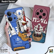 HP Redmi 15C 4G Case Redmi 14C 4G & 5G/ Redmi 13C 4G & 5G/ Redmi 12C 4G/ | Gundam Motif | SoftCase R
