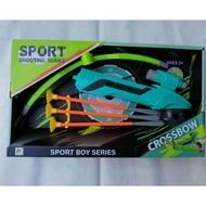 //Ready Stock// Kids Toy Crossbow Set + Target Indoor Outdoor Sport Toy Birthday Gift Archery Memanah Set