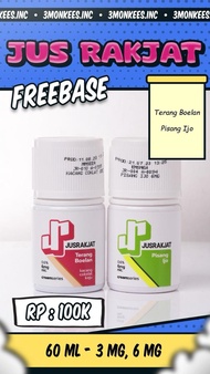 Liquid Jusrakjat Pisang Ijo Pallu Butung Pisang Sirup Pandan 60ML