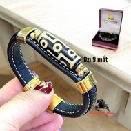 9-eye brown body dzi bracelet has been coded