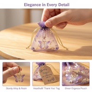 [Prs] Butterfly Keychain 36Pcs Party Favors Set with Gift Bags Tags for Kids Playdate Activity Rewar