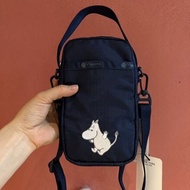 New！勁抵超靚！日本 LeSportsac X MOOMIN 斜孭袋/手機袋，刺繡Moomin，超精緻！只有幾個，手快有。