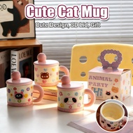 cute tumbler mug coffee aesthetic gift mug cat women cute mug birthday ceramic mug