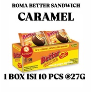 ROMA BETTER SANDWICH CARAMEL BISCUIT PACK OF 10 | BETTER BISCUITS | BETTER VANILLA CREAM BISCUITS 27