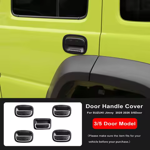 For SUZUKI Jimny Nomade 2025 2026 ABS Black Matte Door Handle Cover Trim Door DecoratioN Sticker Acc